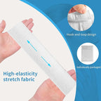 MoyRetty 100 Pack Disposable Headbands for Spa & Facials Professional Disposable Hair Bands, Facial Headbands Esthetician Supplies with Adjustable Magic Tape