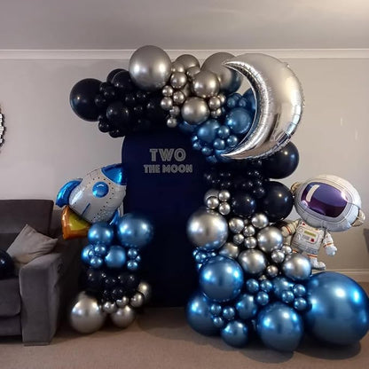 Blue and Silver Balloons, Baby Shower Party Decorations - Image 3