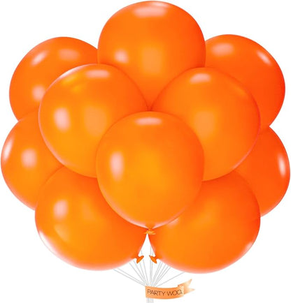 PartyWoo Orange Balloons 20pcs Fall Latex Helium Balloons 18 Inch | Birthday by PartyWoo