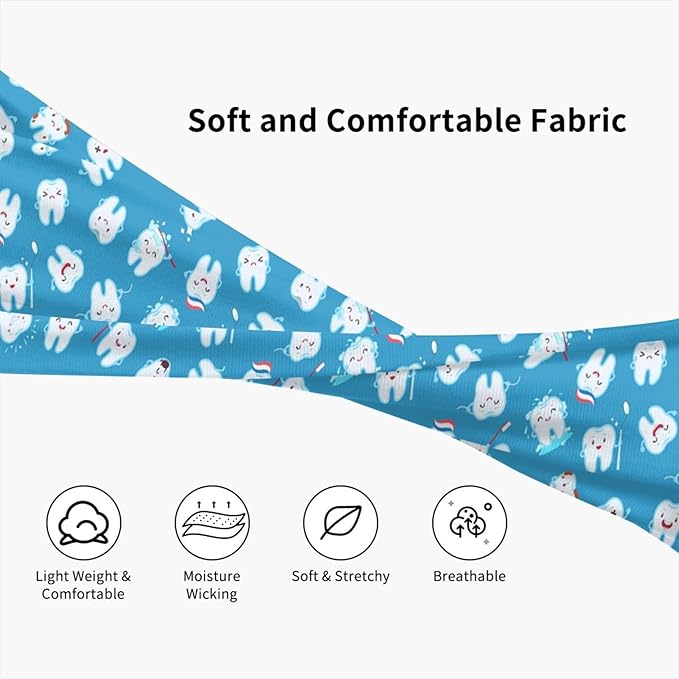 Sports Sweatband for Men and Women, Sweat-Absorbing Headbands for Moisture Wicking, Suitable for Fitness Running Cycling Hiking Yoga Football Exercise