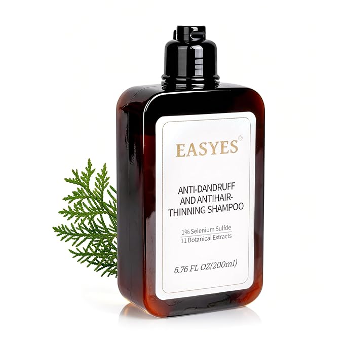 Anti Dandruff Shampoo with 1% Selenium Sulfide – Helps reduce Itchy Flaky Scalp, strengthens and nourishes hair, soothes the scalp, Controls Oil, 7oz