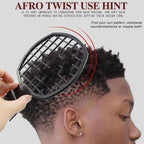 Upgraded Hair Twist Comb Hair Sponge Brush and Metal Afro Hair Pick Comb Set for Black Men Women Curls, 2 In 1 Afro Hair Coil Pick Combs Curl Brush (2 Pcs)