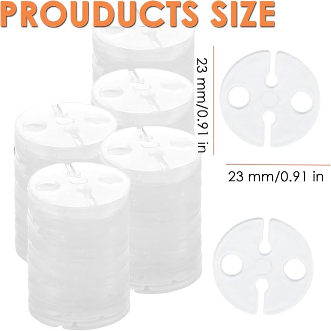 AKOAK 100 Pcs Balloon Clips for Sealing, Plastic Round Balloon Tie Tool - Image 7
