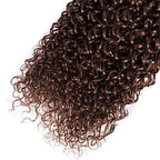 Brown Human Hair Bundles Chocolate Brown Kinky Curly Bundles 16 Inch Niegmeag Peruvian Virgin Remy Hair Extensions Double Weft Color 4 Kinky Curly Bundle Hair Weave 100g