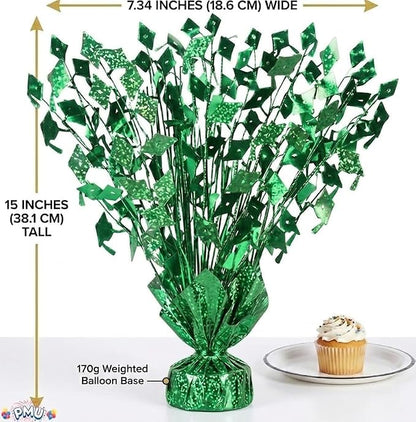 PMU 3 Pcs Green Graduation Balloon Weights, Graduation Centerpieces - Image 5