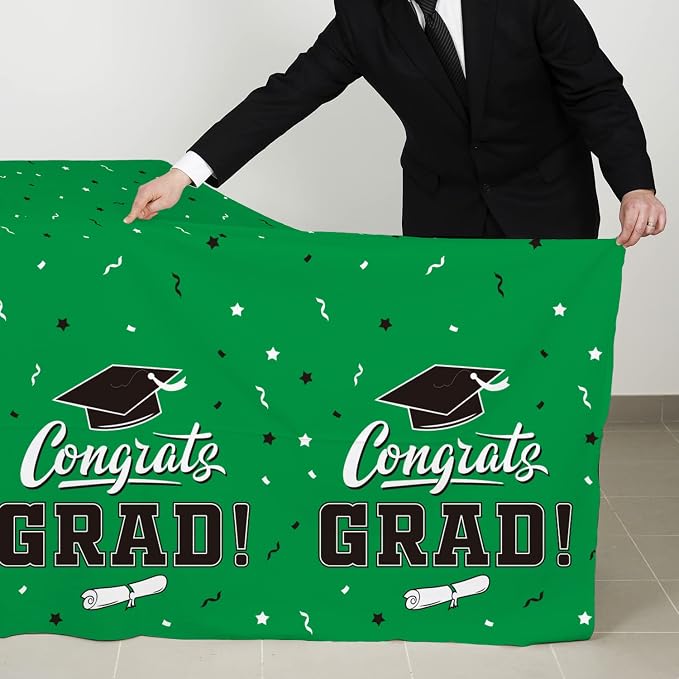 Graduation Party Decorations, Gongrats Grad Tablecover - Image 3