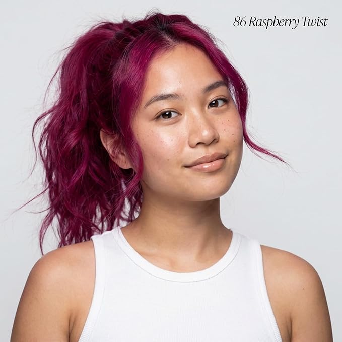 Adore Semi Permanent Hair Color (086 Raspberry Twist) | Vegan & Cruelty-Free Pink Hair Dye | No Ammonia, No Peroxide, No Alcohol | 4 Fl Oz (Pack of 1)
