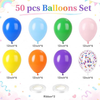 Rainbow Assorted Balloons - Image 2
