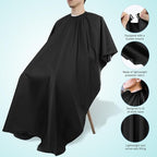 Professional Hair Cutting Cape with Adjustable Neck Strap Large Waterproof Salon Barber Styling Cloak for Home and Salon Use