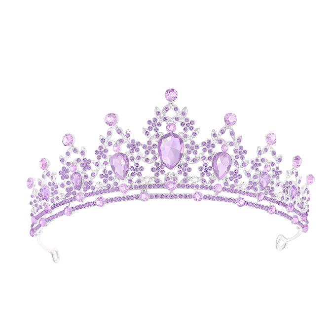 Princess Tiara and Crown for Women Wedding Tiaras for Bridal girls Tiaras and Crystal Crowns Rhinestone Headband Metal Hair Accessories for Costume Birthday Party Prom Gifts