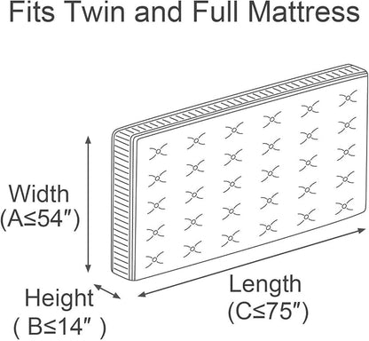 ComfortHome Mattress Bag for Moving and Storage, Twin and Full Size, 2 Pack - Image 2