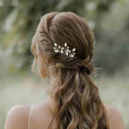 3 Pieces Pearl Crystal Bridal Hairpins Gold rhinestone wedding hairpins headpiece Tiny Pearl Hair Pins Decorative Prom Accessory for Women Wedding Hairstyles