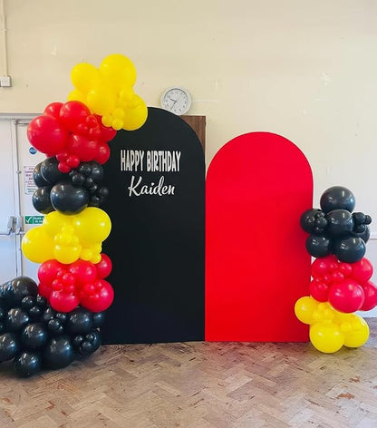Red Yellow Black Balloons Arch Kit 171pcs, Cartoon Mouse Theme Different Size - Image 4