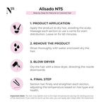 N75 Keratin Hair Smoothing Treatment - Formaldehyde-Free Brazilian Straightening - Deep Repair & Shine - Long-Lasting Frizz Control for Damaged Colored or All Hair Types