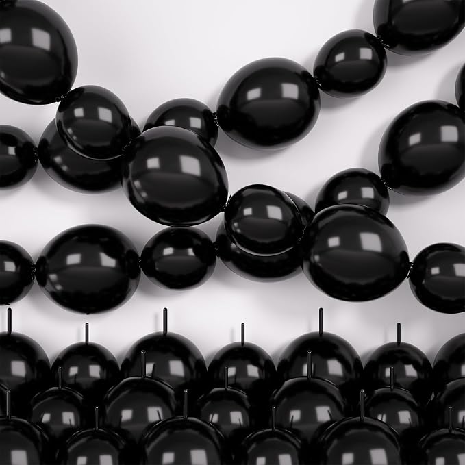 Black Linking Balloons by Hapmori