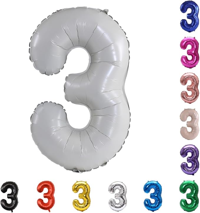 YPSelected 32 Inch Large Foil Helium Number Balloon Birthday Wedding Party 0-9 by YPSelected
