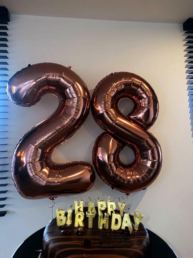 Coffee Brown Number 8 Balloon 40 inch, Birthday Party Balloons Decorations | - Image 5