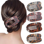 Flat Hair Clips for Women Girls, 4 Pack Hair Clips, Non-Slip Flat Hair Claw Clips for Thin & Thick Hair, Comfortable Design for Driving, Lying Down, Yoga