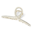 Metal Hair Claw Clips Big Diamond and Pearl Hair Claw Clamps 4.5" Big Butterfly Claw for Women and Girls Hair Accessories for Long Thick/Thin Hair 1 Pcs（Diamond&Pearl）