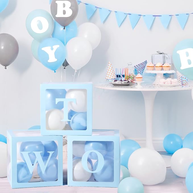 Voircoloria First Birthday Decorations One Balloon Boxes - Image 3