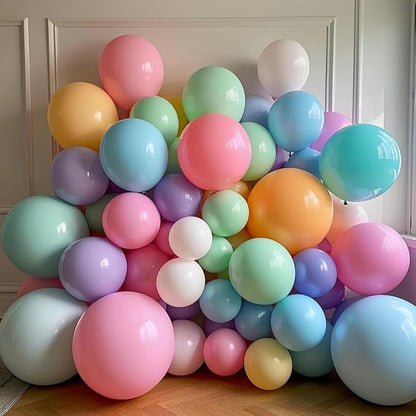 100 Pack 18 inch Pastel Balloons 10 Kinds Colors Colorful Party Balloon Bulk - Image 6