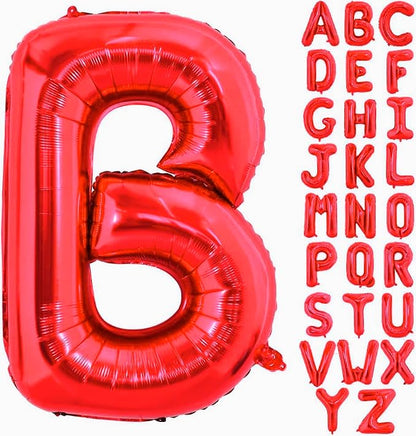 Red Letter B Balloons, B Balloon 40 Inch B Balloons Letter by BBPOOL