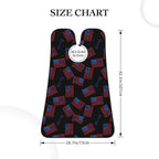 Ultimate Shaving Bib, Beard Trimming Apron with Hair Catcher, Lacrosse Sticks Ball USA American Flag Black
