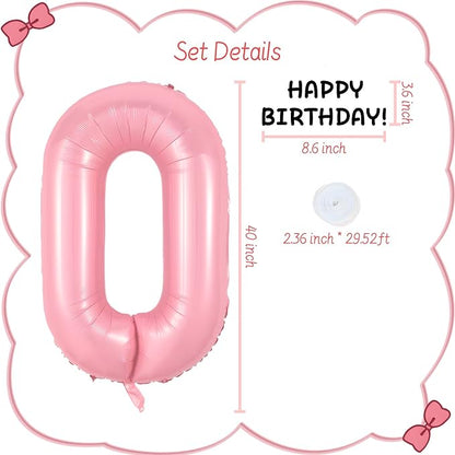 Happy birthday Big Number Balloons Foil Birthday Balloon Number Balloons Happy - Image 2