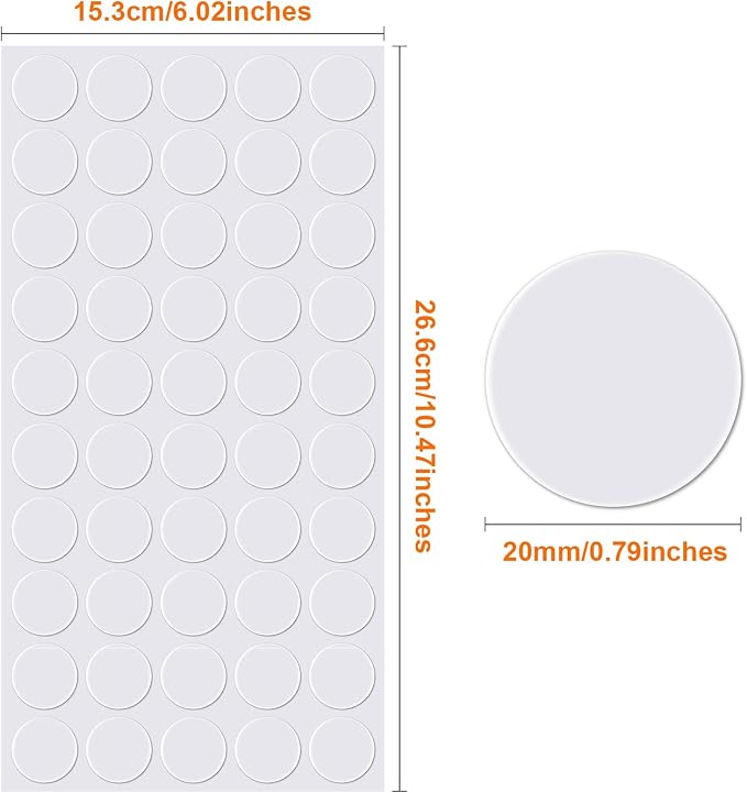 Zonon 1000 Pcs Double Sided Adhesive Dots Clear Glue Point Tape Stickers - Image 2