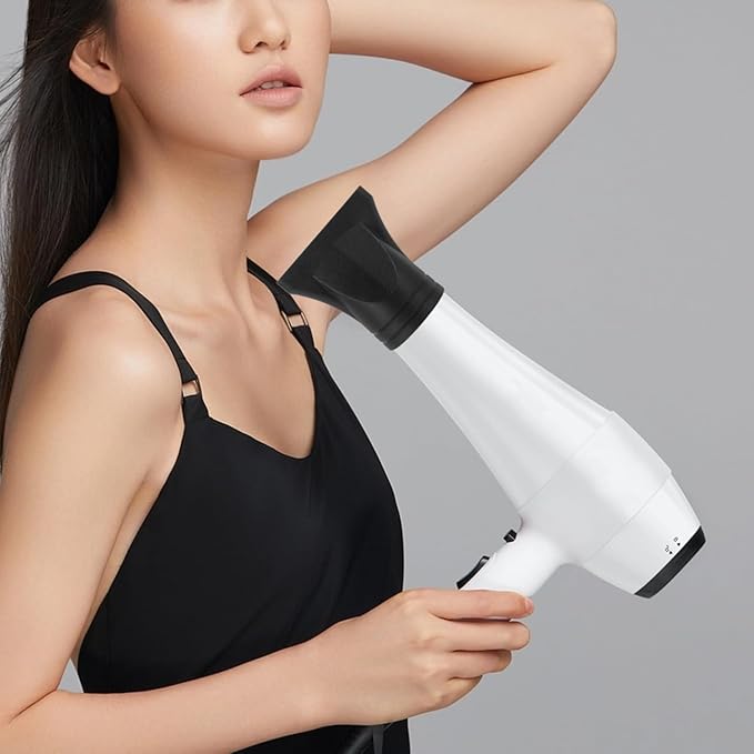 Baluue Universal Hair Dryer Diffuser Nozzle Attachment Plastic Concentrator Blow Dryer Nozzle for 1.77 Inch Diameter Styling Tool Ideal for Home and Salon Use