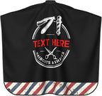 Custom Barber Cape for Men Personalized Professional Hair Cutting Cape with Text for Home Salon Barbershop