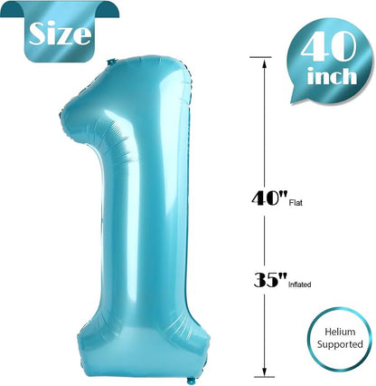 Pastel Blue 1 Balloon - Image 5