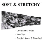 Huachi Women's Headbands Yoga Workout Exercise Headbands for Women Cute Elastic Hair Bands for Women’s Hair Tie Dye Bandeau Headband Sweatbands