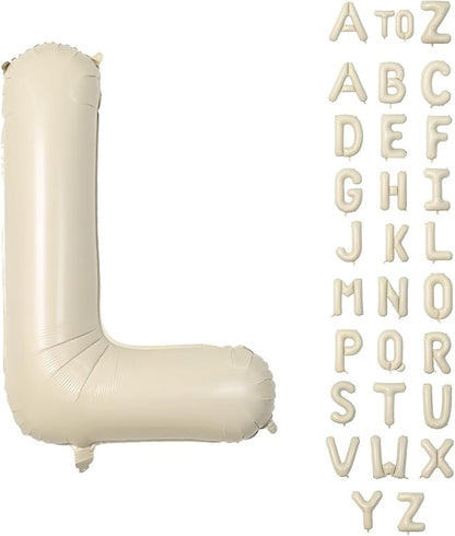 Biapian 40 Inch Giant Cream L Foil Balloons by BIAPIAN