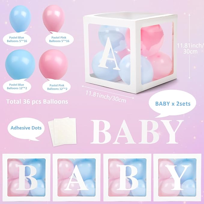 Voircoloria Baby Boxes with Letters - Image 2