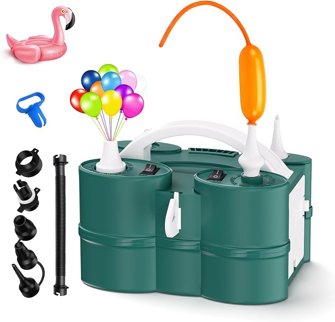 IDAODAN Electric Balloon Pump, Portable Electric Balloon Blower Machine by IDAODANBalloonArchStandDecorations