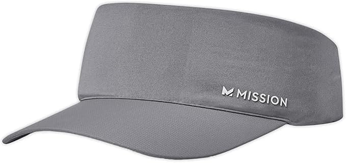 MISSION Cooling Stretchy Visor - Unisex Visor Hat for Men and Women, No Slip Band, UPF 50 Sun Protection Visor