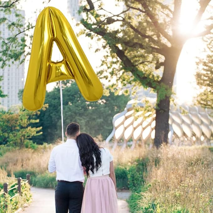 TONIFUL 40 Inch Large Gold Letter A Foil Balloons Alphabet Balloons | Giant - Image 5