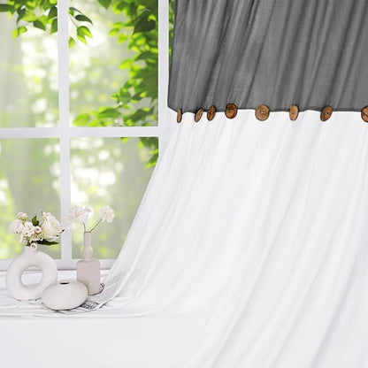 Farmhouse Cotton Linen Curtains - Image 7