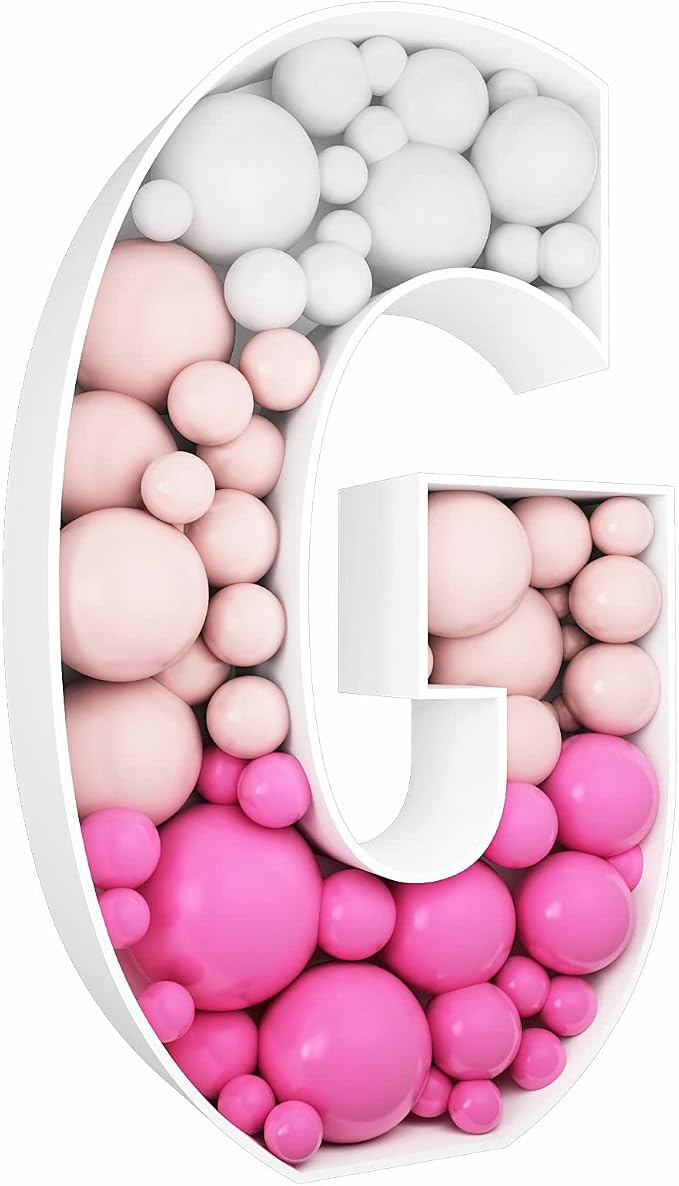 3FT Tall Mosaic Balloon Frame Letters Big Marquee Light Up Letters DIY Kit by JW+Passion+-+Premium+Quality%2C+Made+With+Passion