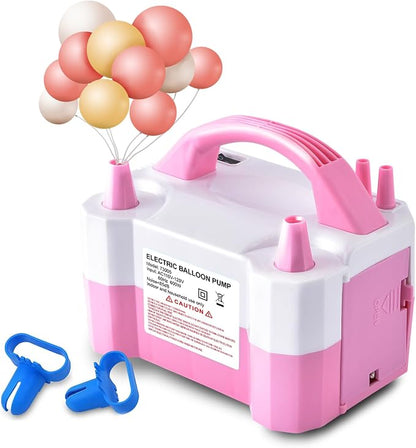 Electric Air Balloon Pump, Portable Dual Nozzle Electric Balloon Inflator/Blower by Unknown