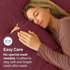 King Pillow Cases - 2 Pack - Super Soft Pillowcase Covers - Envelope Enclosure - Hotel Quality Pillow Protectors - Wrinkle Free, Shrink and Stain Resistant - Machine Washable - 20" x 40" (Burgundy)