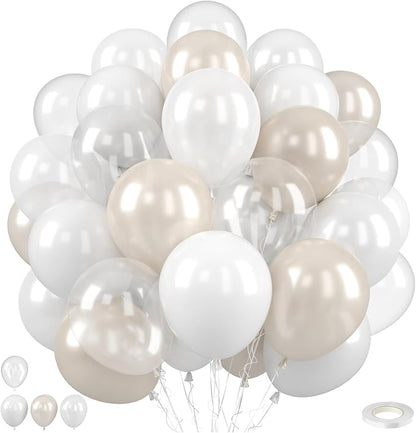Pearl White Balloons, for Girl Wedding Bridal Shower Birthday Party Decoration by FEYG