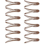 25 Pieces 2.8 Inch Large Snap Hair Clips No Slip Metal Clips Hair Barrettes for Women Hair Pins Hair Accessories Salon Supplies (Brown)