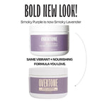 Overtone Semi Permanent Hair Color Conditioner, Smoky Lavender, 8 oz, Nourishing, Damage-Free, Color Depositing Mask for All Hair Types with Shea Butter & Coconut Oil, Vegan & Cruelty-Free
