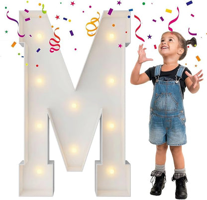 3FT Marquee Light Up Letters, Large Marquee Letters, Big Letter by MerryMosaics
