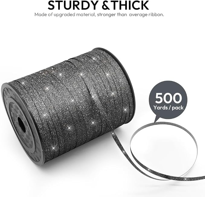 500 Yards Curling Ribbon for Gift Wrapping, 3/16" Balloon String for Christmas - Image 2