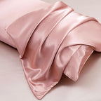 Aormenzy Satin Body Pillow Cover Set of 2, 20x54 Inches Champagne Case for Adults, Silky Soft & Cooling Pillowcase With Envelope Closure