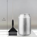 Framar Pin Tail Hair Color Brush Set - Hair Dye Brush Kit, Hair Coloring Brushes for Hair Stylist, Tint Brushes for Hair Color, Easy for Sectioning and Parting Hair - 2 Pack Black