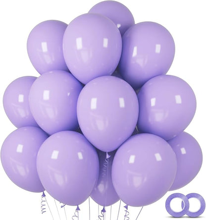 100pcs Pastel Purple Latex Balloons 12 inch | Lavender Light Purple Lilac by ASIYUHY